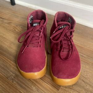 NOBULL Canvas Mid Trainer Maroon Athletic Shoes-Women’s 7.5 Men’s 6